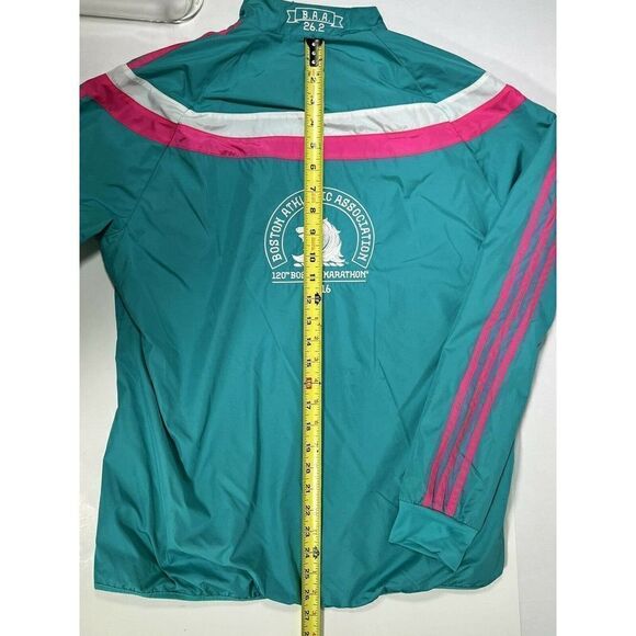 Adidas Boston Marathon Windbreaker Jacket Womens Large 2016 Unicorn Anthem - Picture 11 of 13